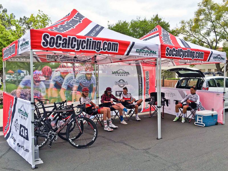 Custom Canopy for SoCalCycling.com Cycling Team
